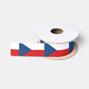 Czech flag ribbon satin ribbon