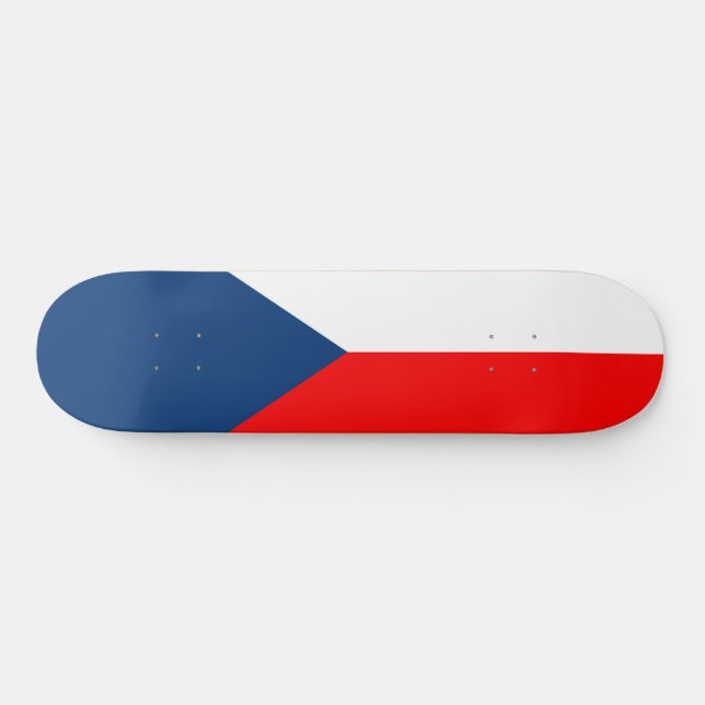 Czech Flag Skateboard (Horz)