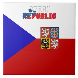 Czech flag tile