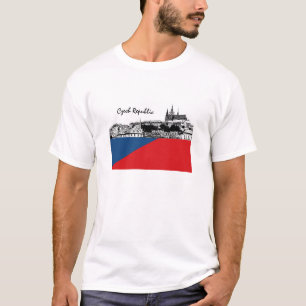 Czech Flag Tshirt, Czechia, Prague / Hradcany T-Shirt