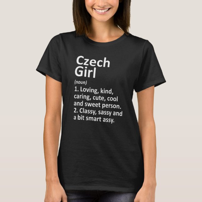 CZECH GIRL CZECH REPUBLIC  Country Roots Descent T-Shirt (Front)