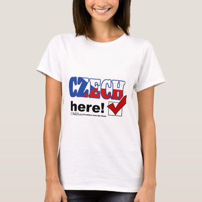 Czech Here (light) T-Shirt (Front)