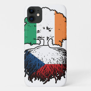 Czech Irish Ireland Tree Roots Flag iPhone 11 Case