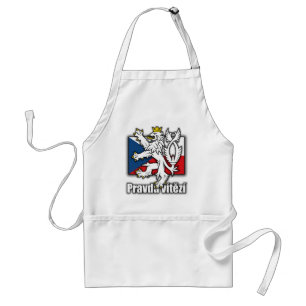 Czech Lion Coat of Arms Flag Standard Apron