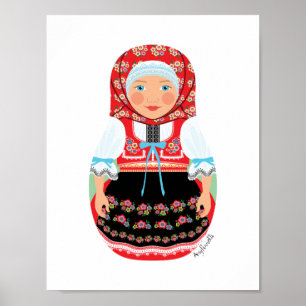 Czech Matryoshka Poster