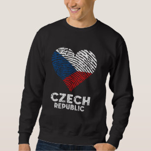 Czech Pride Czech Roots Ceska Heart Czech Republic Sweatshirt
