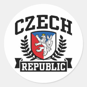 Czech Republic Classic Round Sticker
