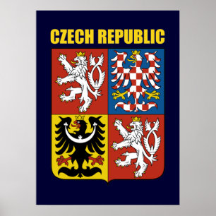 Czech Republic Coat of Arms Poster