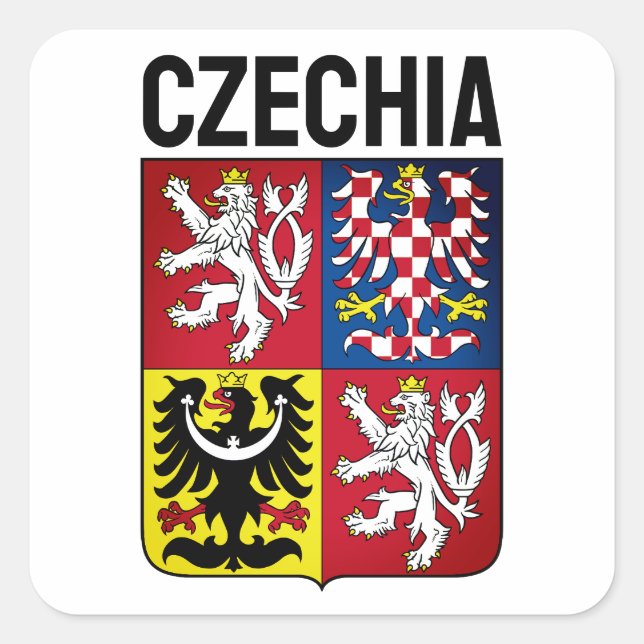Czech Republic coat of arms Square Sticker (Front)