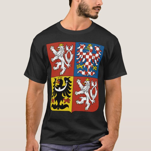 Czech Republic coat of arms T-Shirt (Front)
