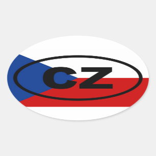 Czech Republic - CZ - European Oval Sticker
