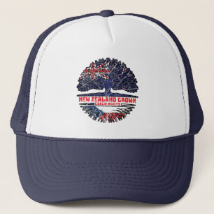 Czech Republic Czech New Zealander New Zealand Trucker Hat