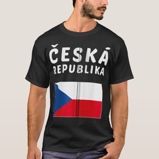 Czech Republic  Czech Tee Flag souvenir Gift Zip  (Front)