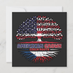 Czech Republic Czech US American USA United States Card