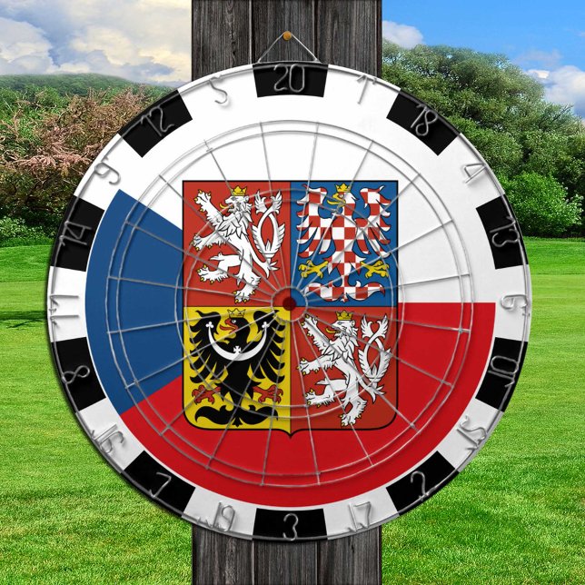 Czech Republic Dartboard & Flag darts / game board (Creator Uploaded)