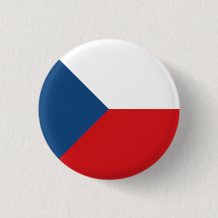 Czech Republic Flag 3 Cm Round Badge