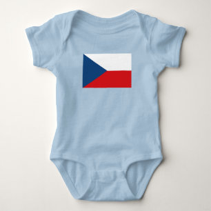 Czech Republic Flag Baby Bodysuit