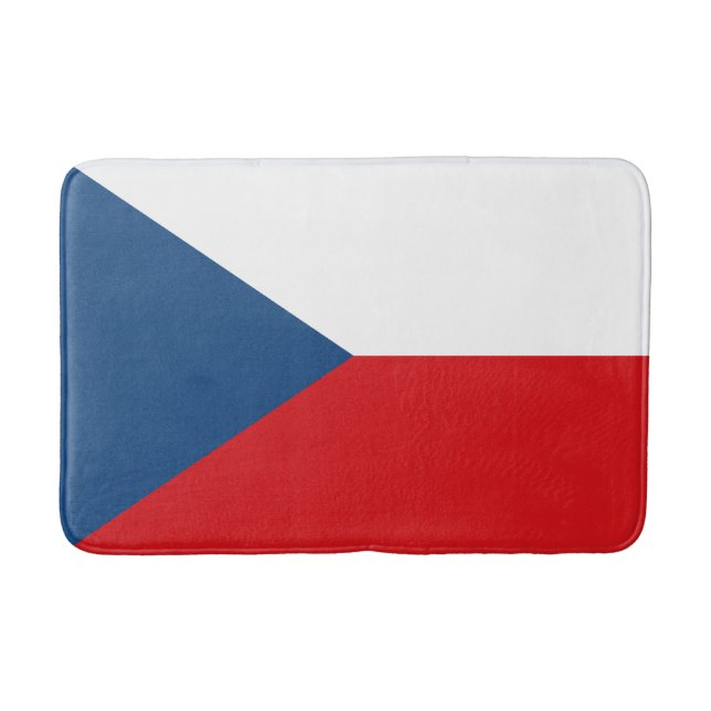 Czech Republic Flag Bath Mat (Front)