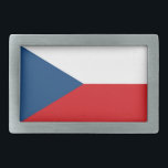 Czech Republic Flag Belt Buckle<br><div class="desc">Welcome to the flag store!  Feel free to customise this to meet your needs.  Have a wonderful day!</div>