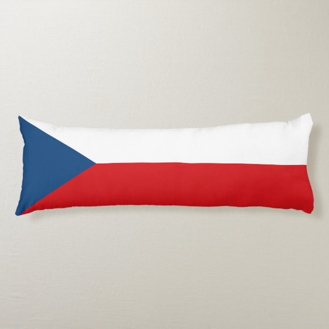 Czech Republic Flag Body Cushion (Front)