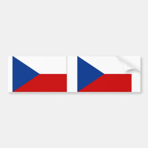 Czech Republic Flag Bumper Sticker
