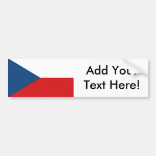 Czech Republic Flag Bumper Sticker