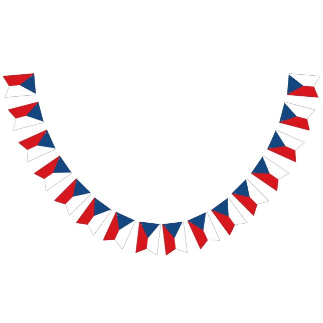 Czech Republic flag bunting banner (All)