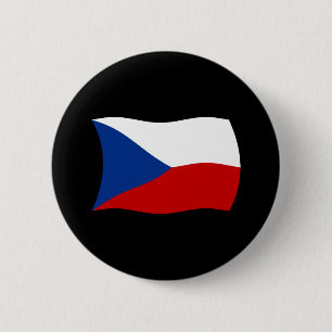 Czech Republic Flag Button