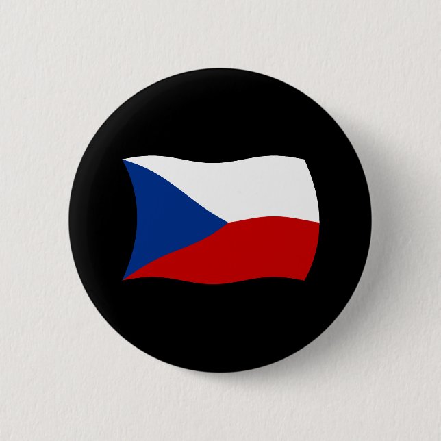 Czech Republic Flag Button (Front)