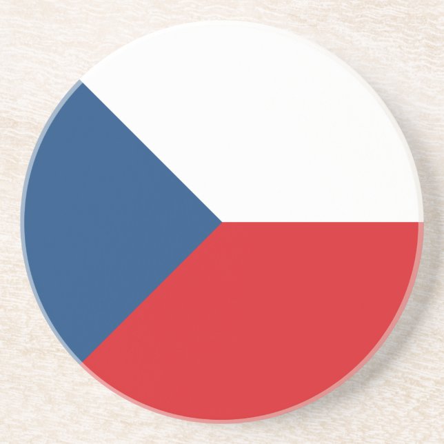 Czech Republic Flag Coaster (Front)