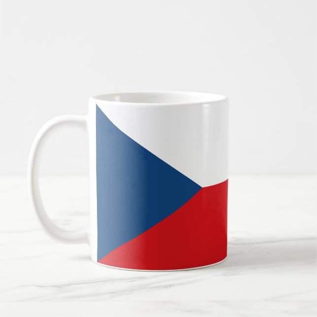 Czech Republic Flag Coffee Mug (Left)