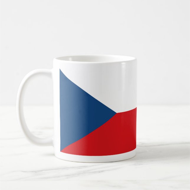 Czech Republic Flag Coffee Mug (Left)