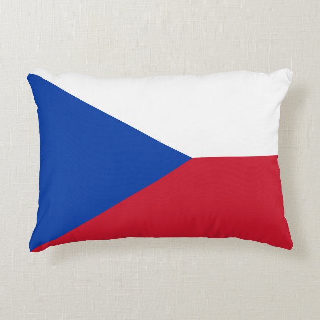 Czech Republic flag Decorative Cushion (Front)