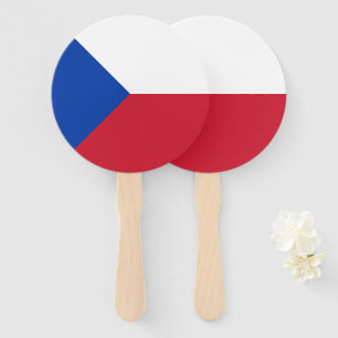 Czech Republic flag Hand Fan
