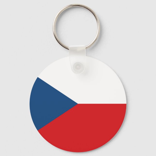 Czech Republic Flag Key Ring (Front)