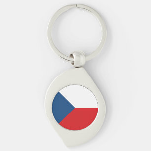 Czech Republic Flag Key Ring