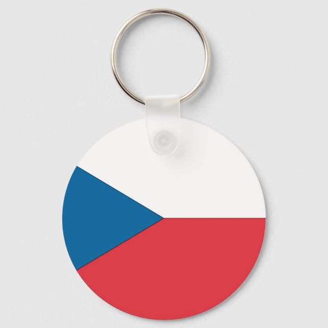 Czech Republic Flag Key Ring (Front)