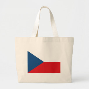 Czech Republic Flag Large Tote Bag