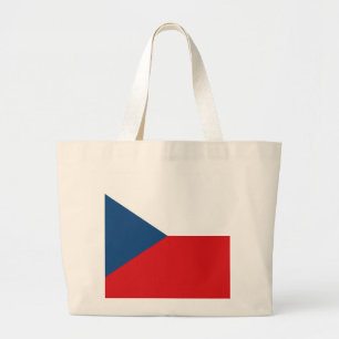 Czech Republic Flag Large Tote Bag