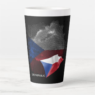 Czech Republic flag Latte Mug