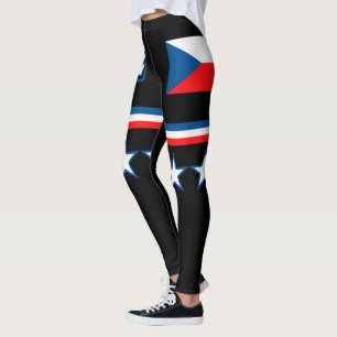 Czech Republic Flag Leggings