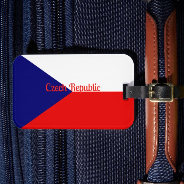 Czech Republic flag  Luggage Tag (Front Insitu 4)