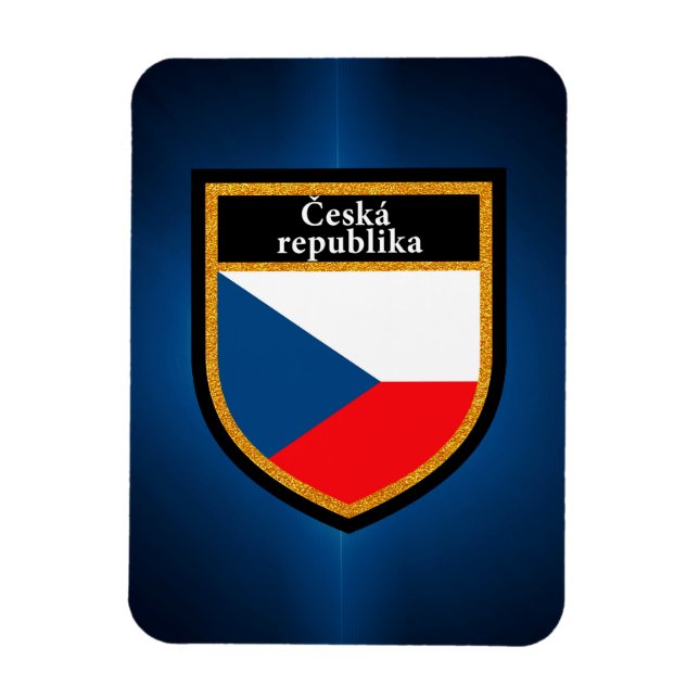 Czech Republic Flag Magnet (Vertical)