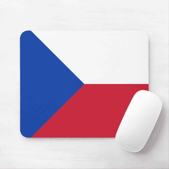 Czech Republic flag Mouse Mat (With Mouse)
