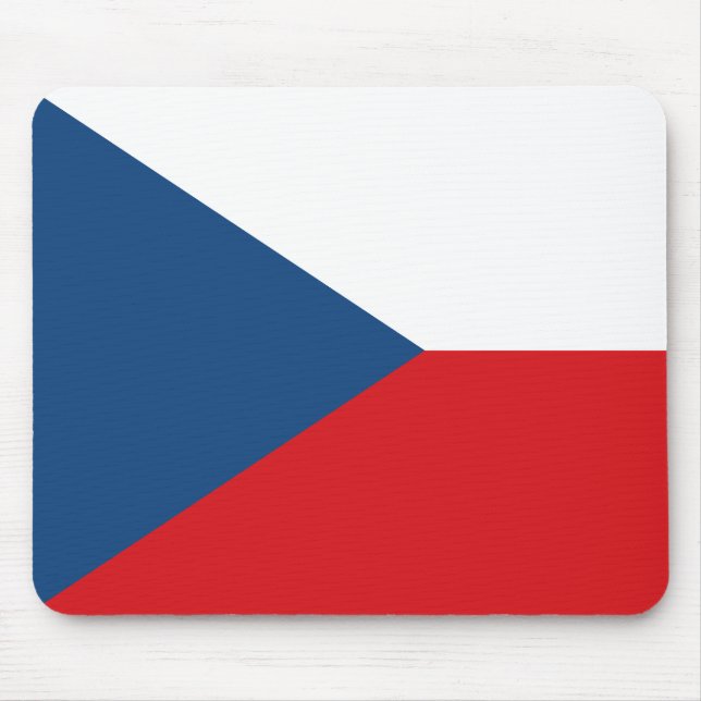 Czech Republic Flag Mouse Mat (Front)