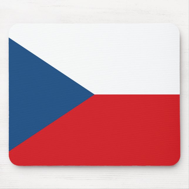 Czech Republic Flag Mouse Mat (Front)