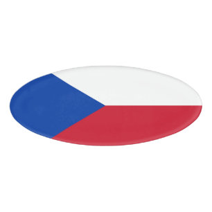 Czech Republic flag Name Tag
