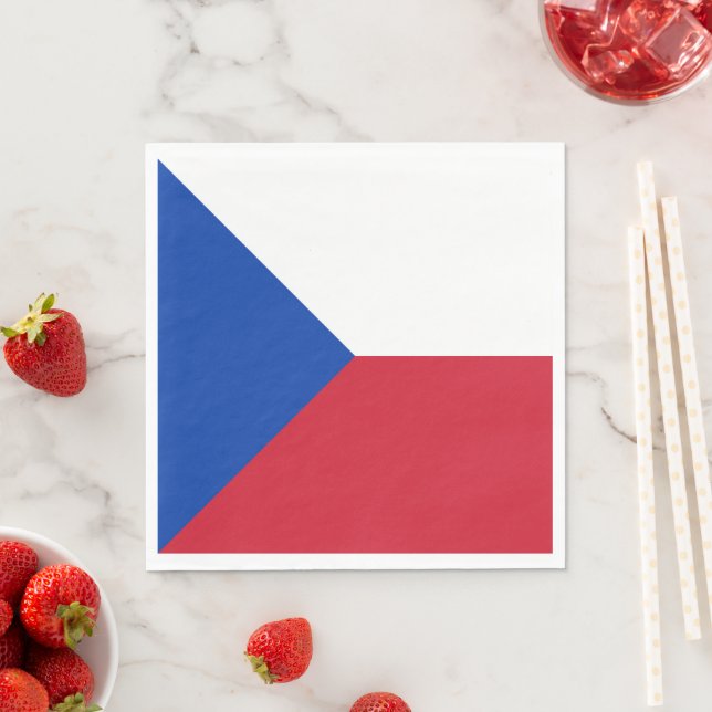 Czech Republic flag Napkin (Insitu)