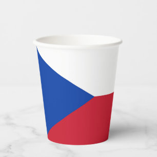 Czech Republic flag Paper Cups