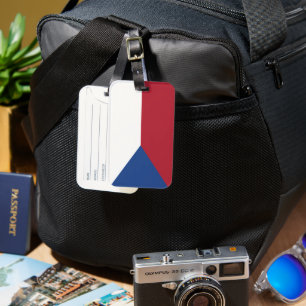 Czech Republic flag phone case Luggage Tag